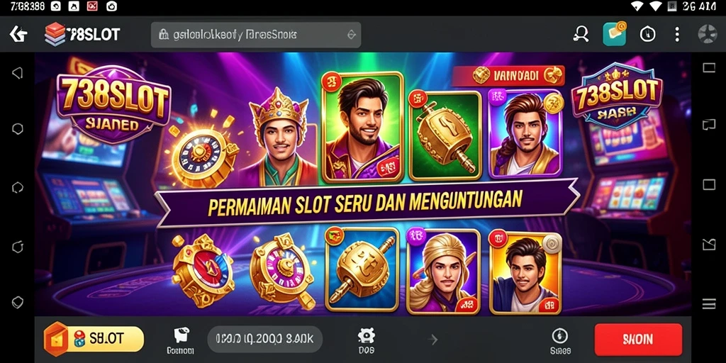Tampilan gameplay seru dan menarik di 738SLOT.