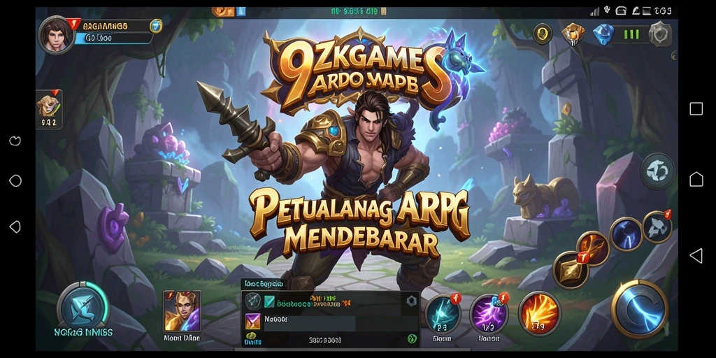 Tampilan gameplay menegangkan dari 9ZKGAMES dalam dunia ARPG yang menakjubkan.