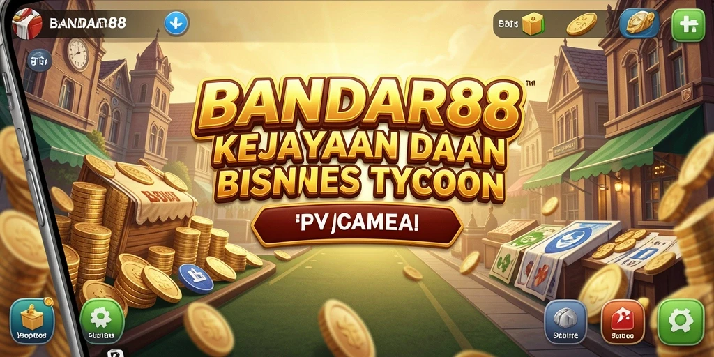 Tampilan gameplay BANDAR88 dengan elemen tycoon yang seru.