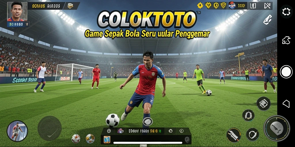 Tangkapan layar COLOKTOTO memperlihatkan aksi seru dalam permainan sepak bola.
