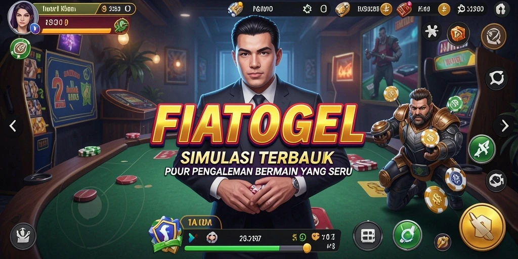 Screenshot menunjukkan gameplay seru dan interaktif dari FIATOGEL.