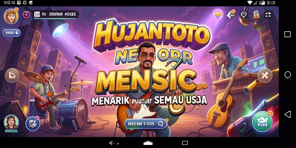 Tampilan gameplay HUJANTOTO yang seru dan interaktif.