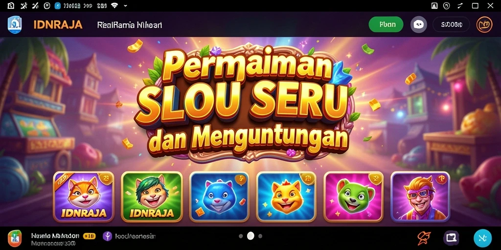 Screenshot gameplay IDNRAJA yang menampilkan keseruan bermain Slot.