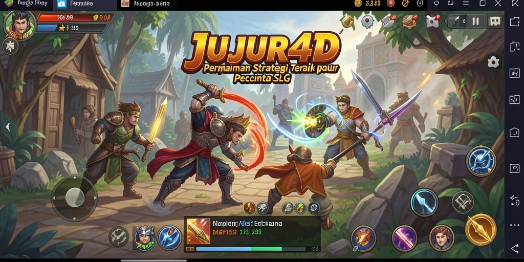 Screenshot gameplay JUJUR4D menampilkan strategi dan interaksi antar pemain.