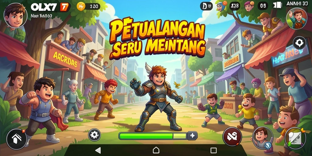 Tampilan permainan OLX17 dengan efek grafis yang mengesankan.