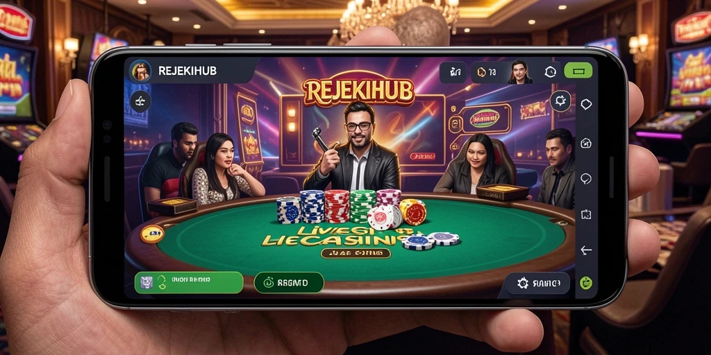 Tampilan permainan Live Casino yang seru dan interaktif.