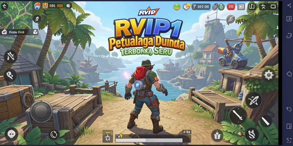 Tampilan gameplay RVIP1 yang menakjubkan di dunia terbuka.