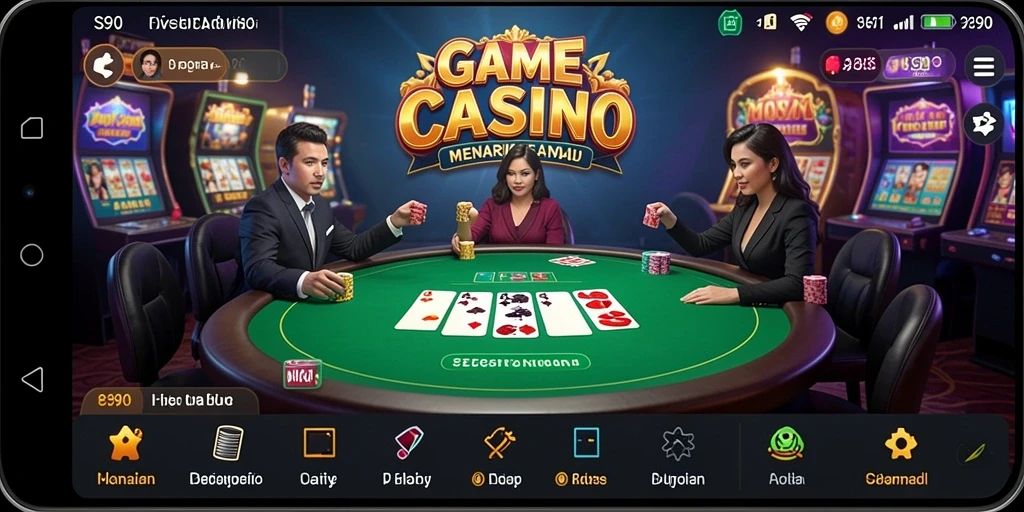 Tampilan gameplay mendebarkan di dalam aplikasi S80 Live Casino.