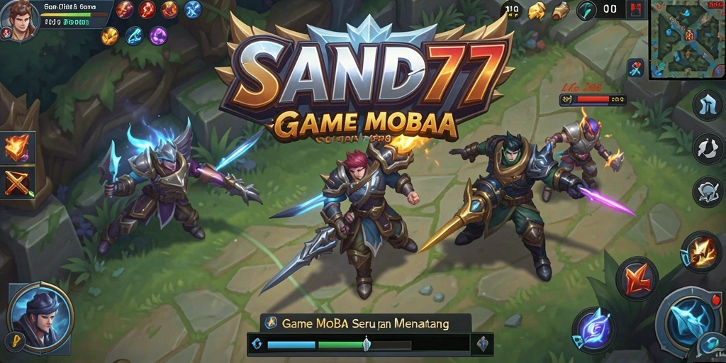 Gameplay SAND77 yang penuh aksi dan strategi.