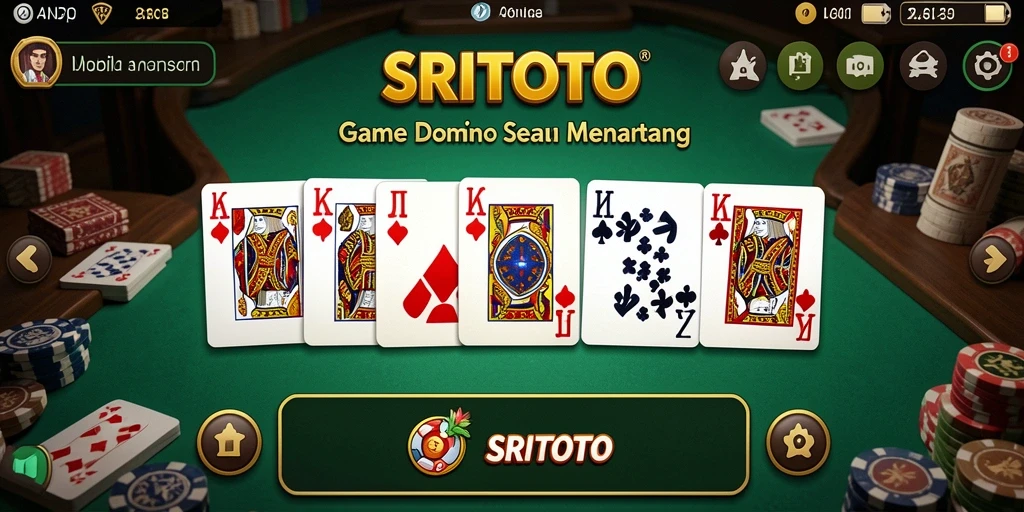 Tampilan gameplay Domino di SRITOTO yang seru dan interaktif.