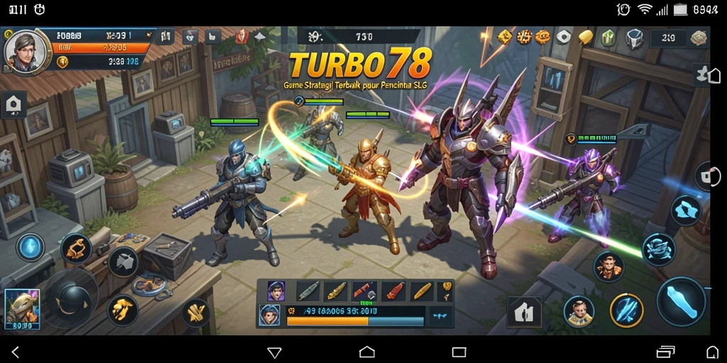 Tampilan seru dalam pertempuran strategis TURBO78.